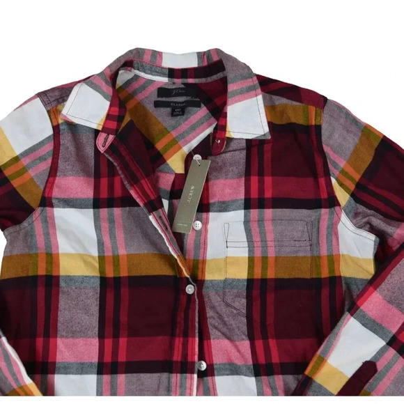 NWT J. Crew || Women's Holiday Flannel Plaid Size 00 XXS Preppy Cozy Cabin - Picture 5 of 10
